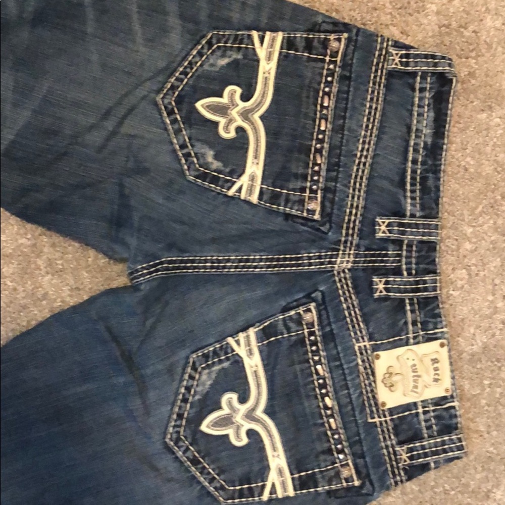 rock revival denim jeans
